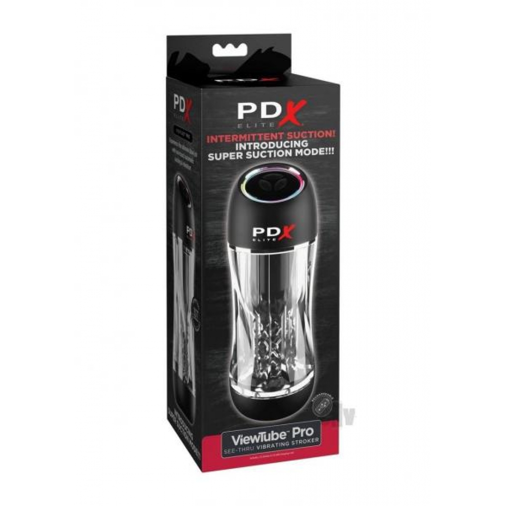 PDX Elite Viewtube Pro Stroker - Clear/Black