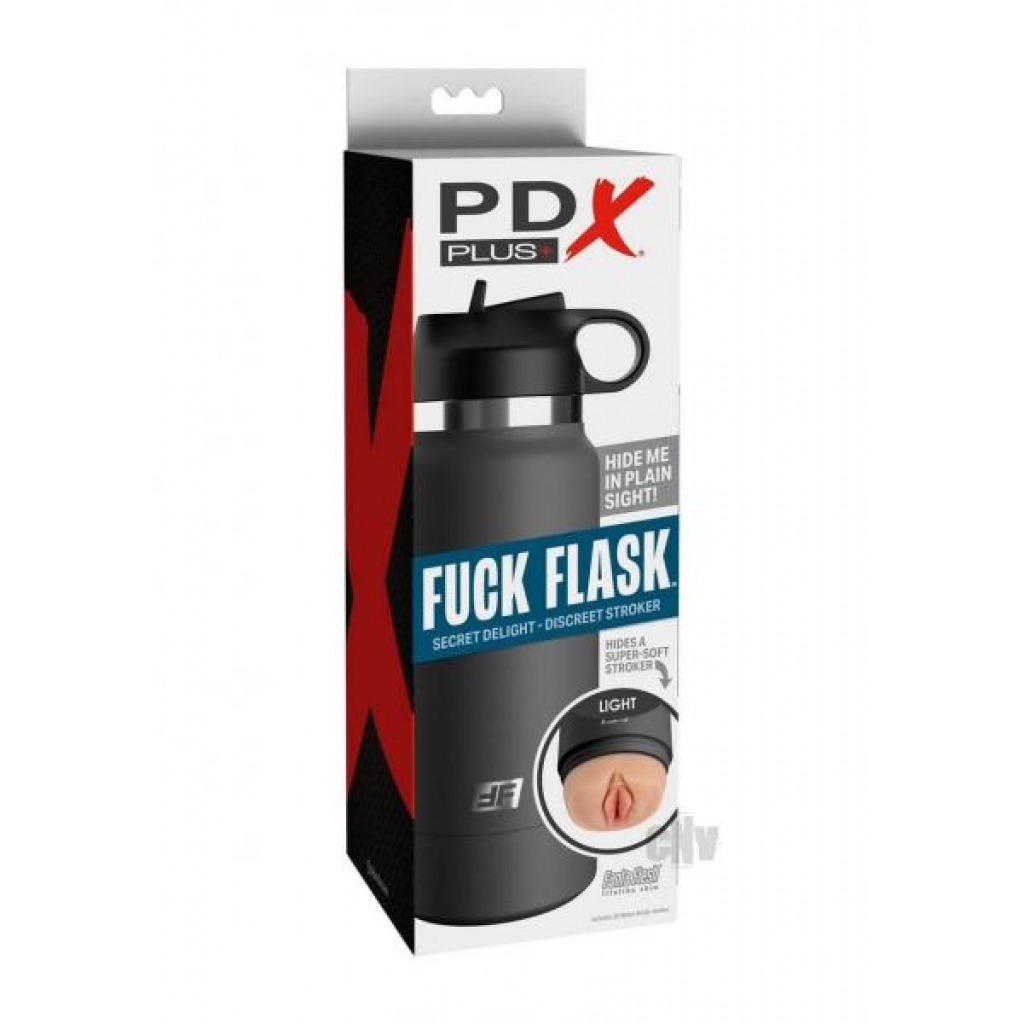 Pdx Plus Fuck Flask Secret Deligh Lt/gry - Pipedream Products,inc.