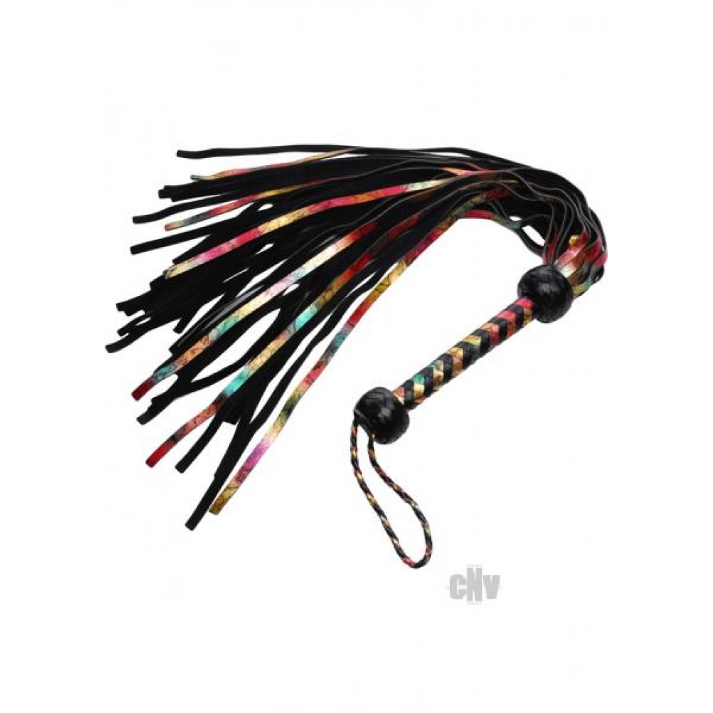 Rainbow Lambskin Leather Flogger - Xr Brands