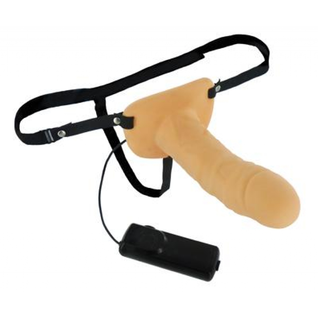 Erection Assist Hollow Strap On Vibe - Beige