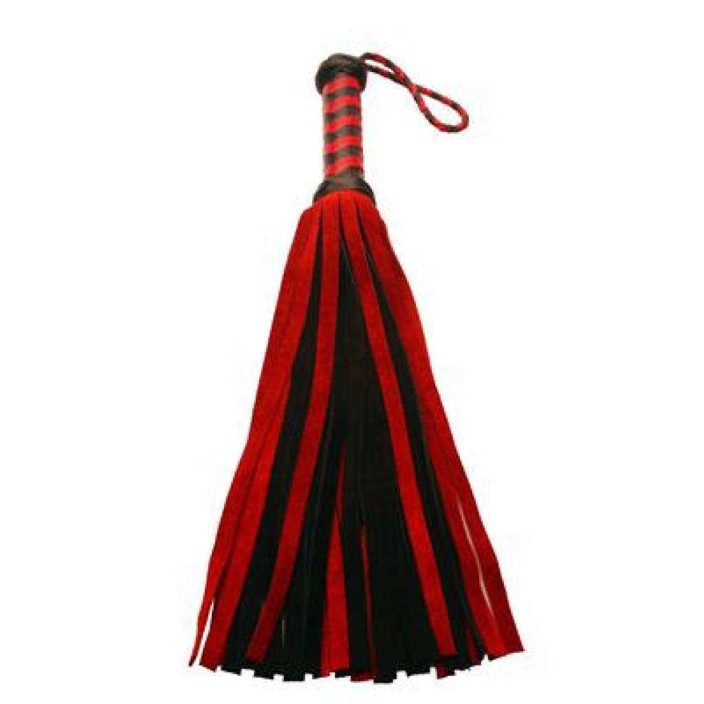 Short Suede Flogger Black Red - Xr Brands