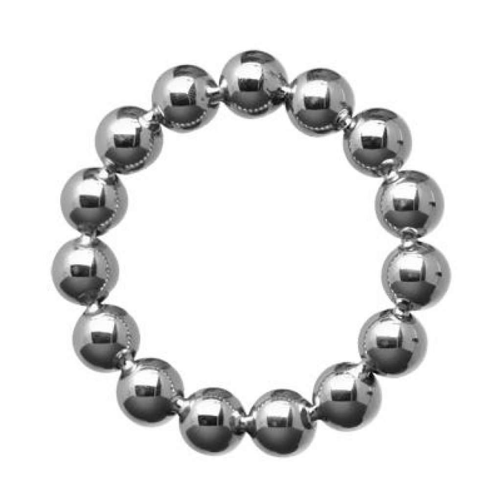 Meridian Steel Beaded Cockring - 1.75 Inches