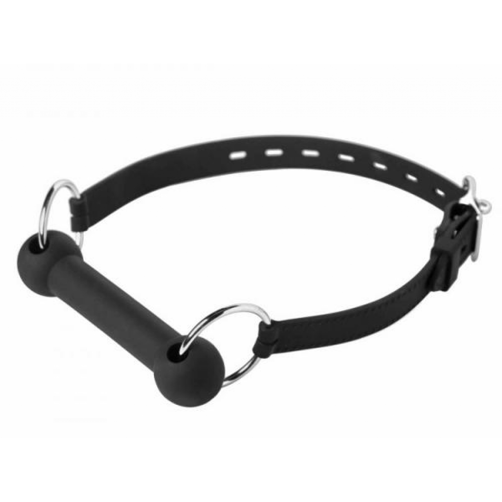 Mr Ed Locking Silicone Bit Gag Black - Xr Brands