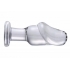 Asvini Glass Penis Anal Plug Clear - Xr Brands