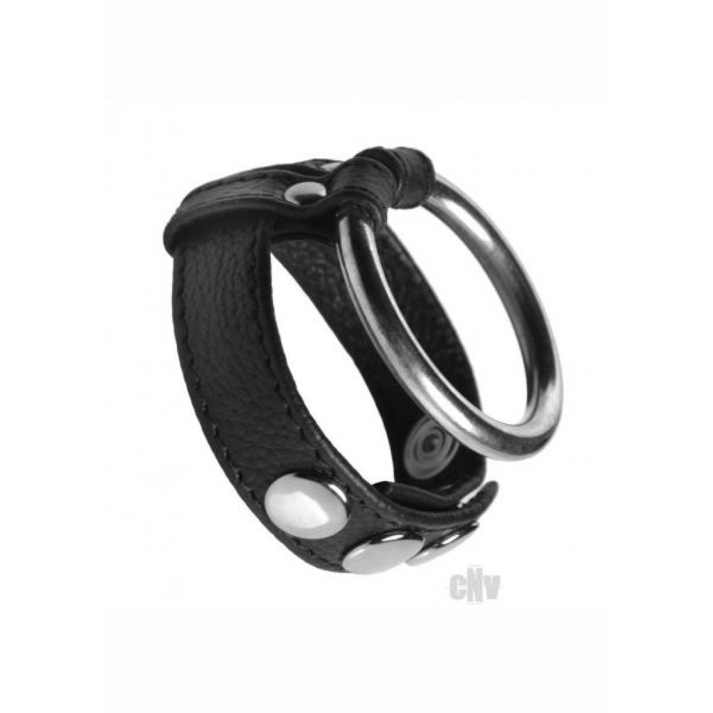 Strict Leather/steel Cock/ball Ring - Xr Llc