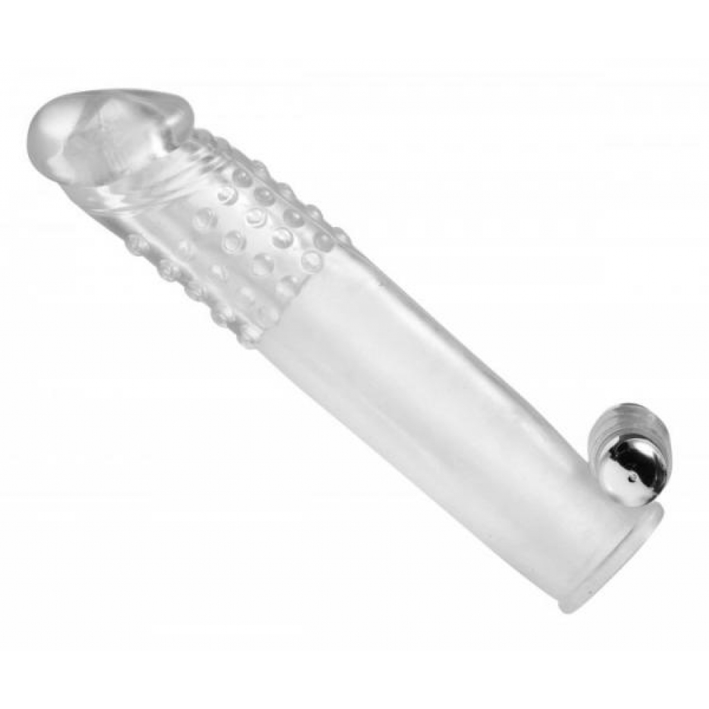 Clear Sensations Penis Extender Vibro Sleeve with Bullet - Xr Brands