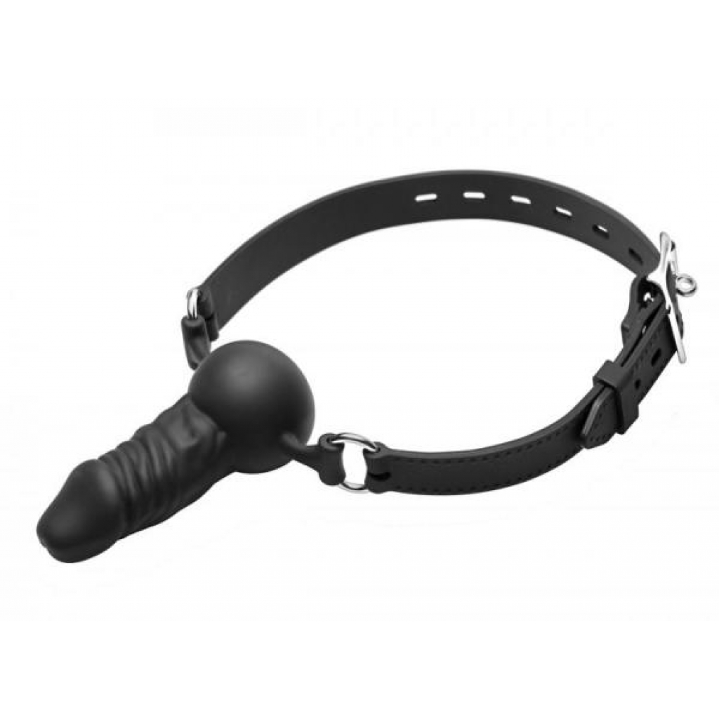 Suppressor Premium Silicone Mini Face Banger Gag - Black