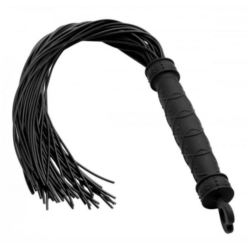 Punish Me Silicone Flogger Black - Xr Brands