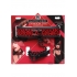 Chained Collar With Leash Red Black - Xr Brands