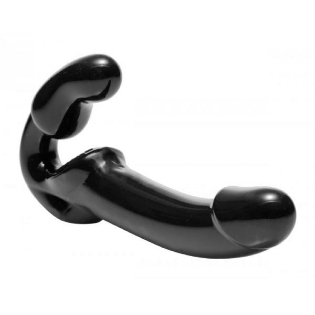 Revolver Strapless Strap On G-Spot Dildo Black - Xr Brands