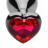 Crimson Tied Scarlet Heart Shaped Jewel Plug  - Xr Brands