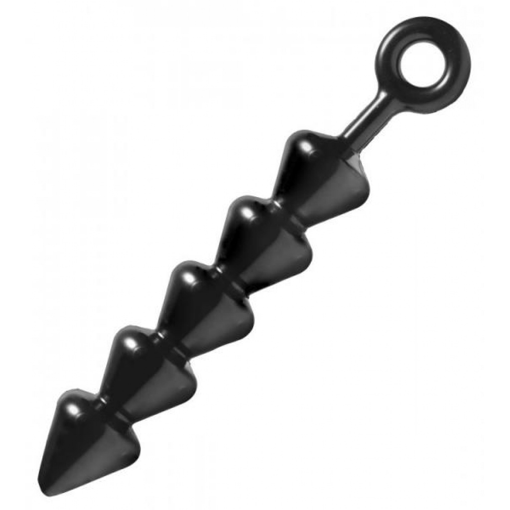 Spades XL Anal Beads Black - Xr Brands