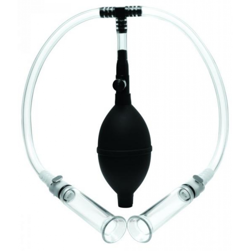 Nipple Pumping System with Dual Acrylic Cylinders