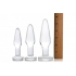 Prism Dosha 3 Piece Glass Anal Plug Kit - Xr Brands