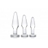 Prism Dosha 3 Piece Glass Anal Plug Kit - Xr Brands