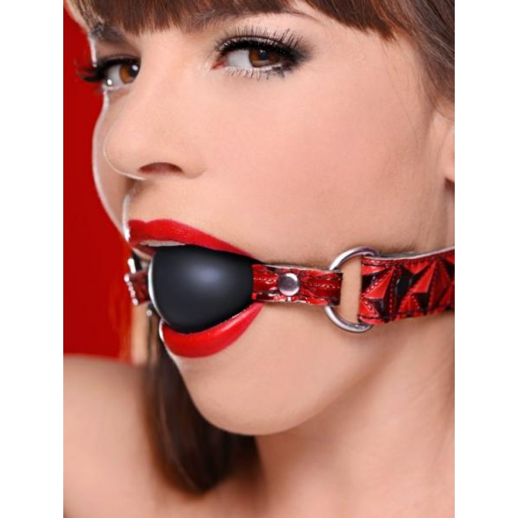 Crimson Tied Triad Interchangeable Silicone Ball Gag - Versatile Bondage Fun