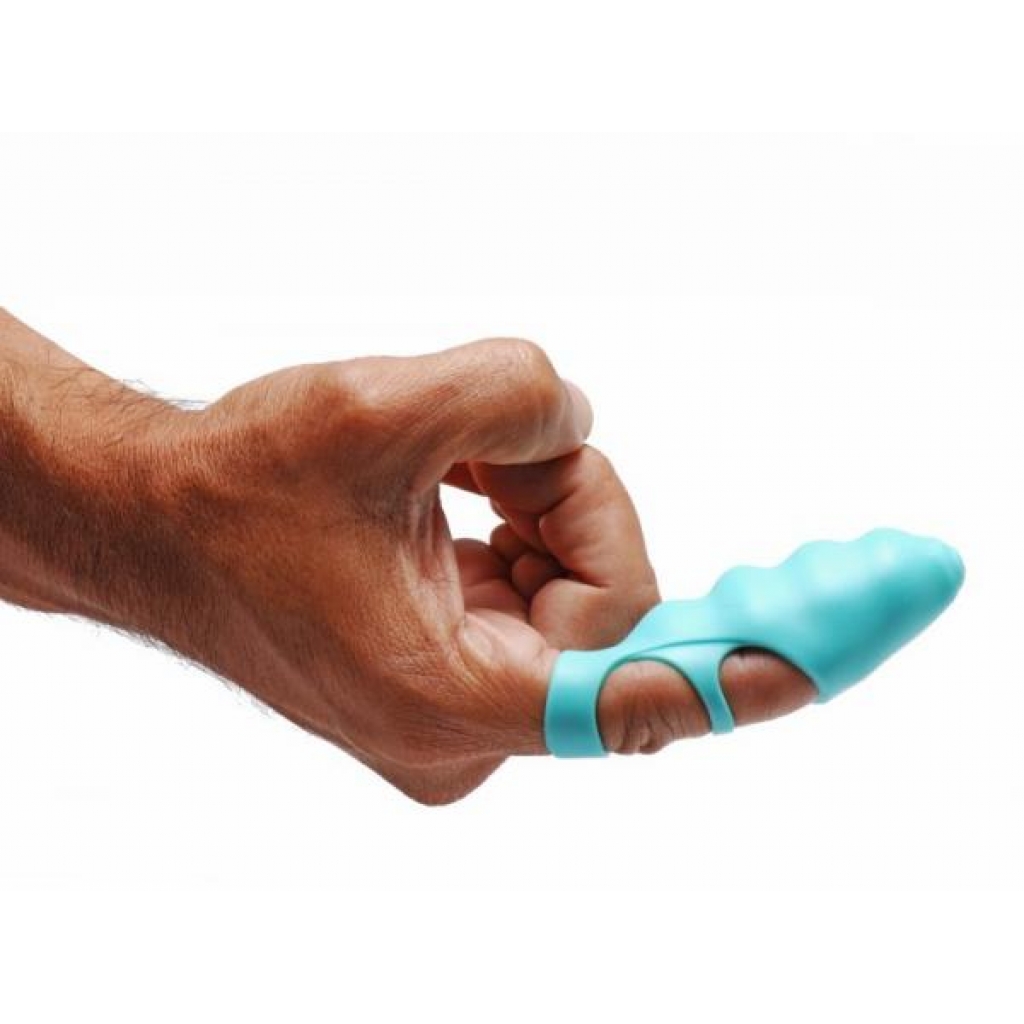 Finger Bang Her Vibe Teal Blue Finger Vibrator - Xr Brands