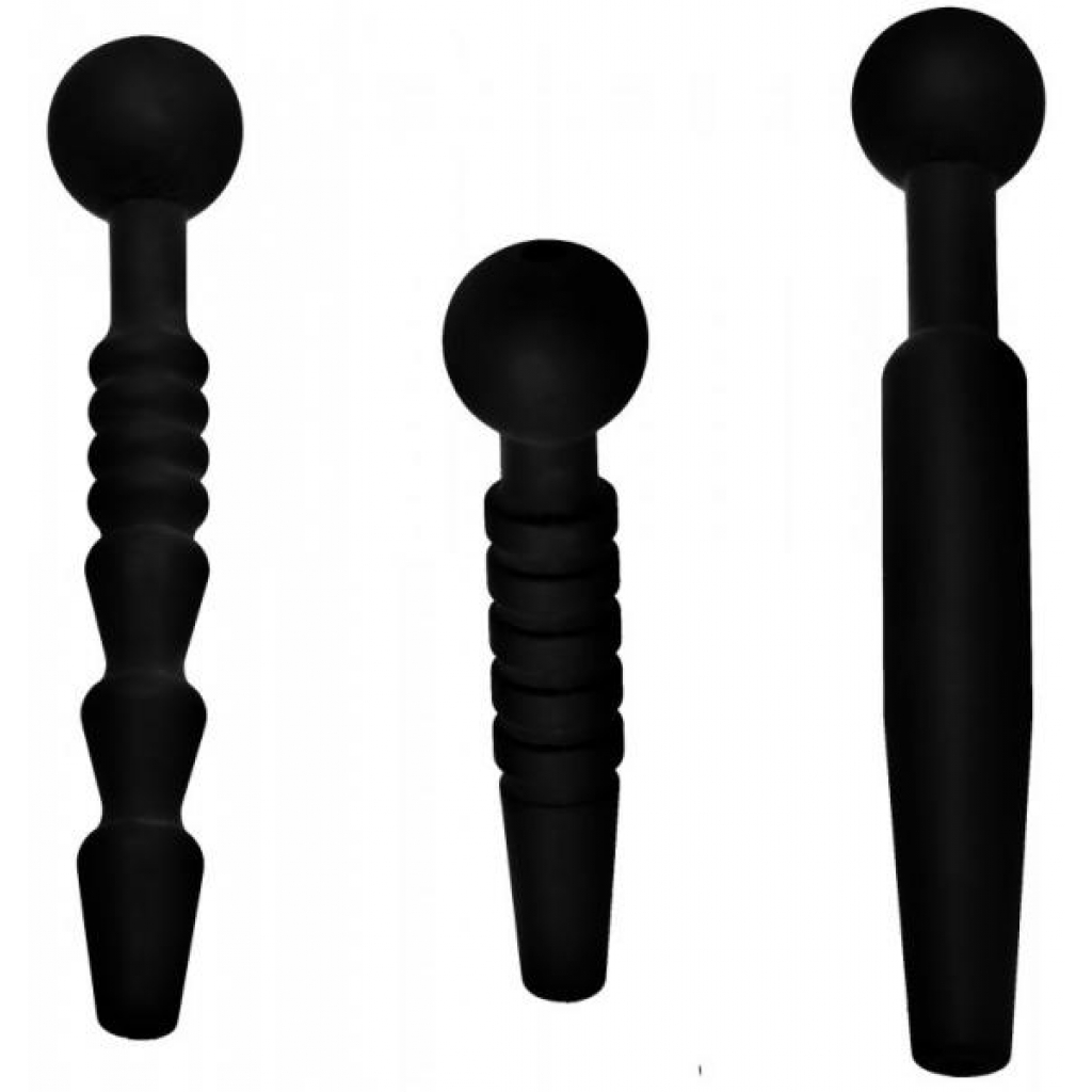 Dark Rods Silicone Penis Plug Set