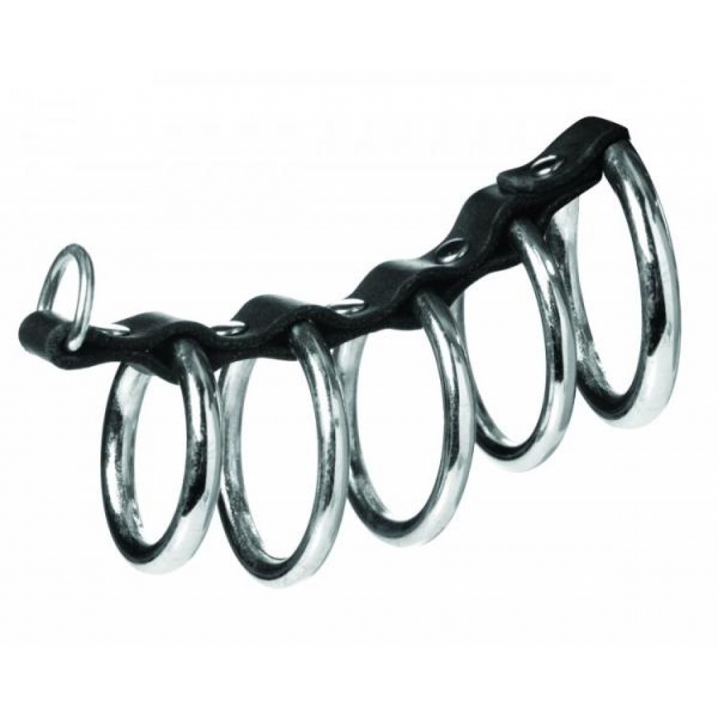 Strict 5 Ring Chasity Device Black