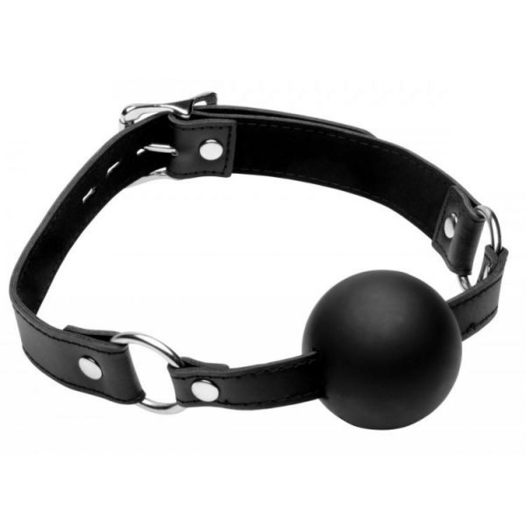 Strict XL 2 Inches Silicone Ball Gag Black O/S - Xr Brands