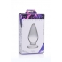 Ember Weighted Tapered Anal Plug - Clear