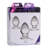 Triplets 3 Piece Glass Anal Plug Kit - Sensational Pleasure