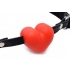 Heart Beat Silicone Heart Shaped Mouth Gag Red - Xr Brands