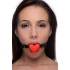 Heart Beat Silicone Heart Shaped Mouth Gag Red - Xr Brands