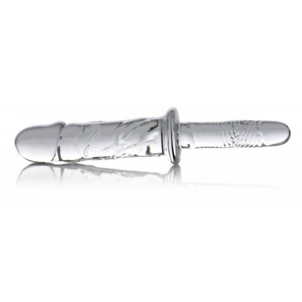 Brutus Glass Dildo Thruster Clear - Xr Brands