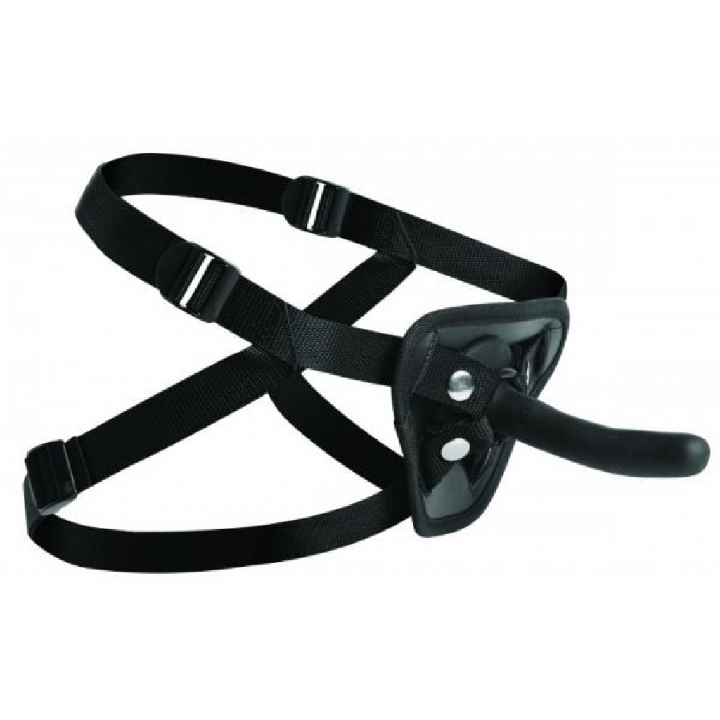 Pegged Pegging Dildo With Harness Black - Xr Brands