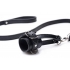 Ball Stretcher With Leash in Black Leather