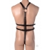 Seductive Male Full Body Harness in Black Leather