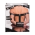 Arm Binder Biceps & Forearm Restraints - Black Leather