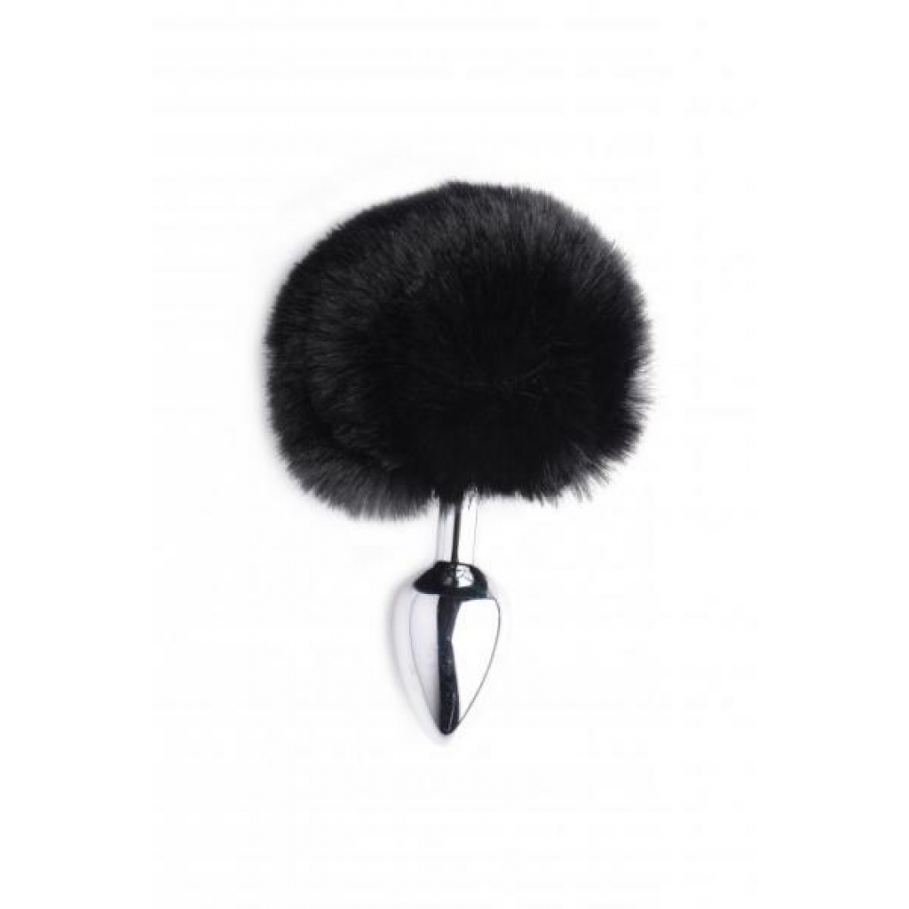 Onyx Bunny Tail Anal Plug Black - Xr Brands