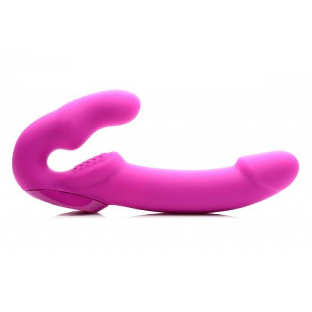 Evoke Super Charged Vibrating Strapless Strap-On Pink