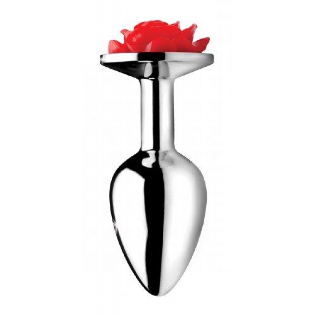 Booty Sparks Red Rose Anal Plug Medium - Xr Brands