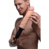 Onslaught XXL Vibrating Giant Dildo Thruster Beige - Xr Brands