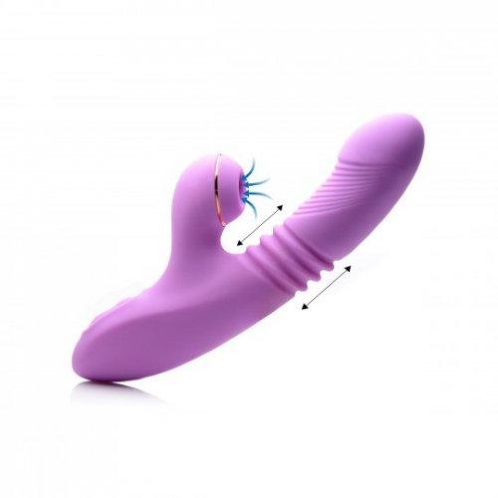 Shegams Pro-Thrust Thrusting Suction Rabbit Vibrator - Xr Brands