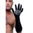 Pleasure Fister Extra Long Textured Fisting Glove Black - Xr Brands