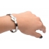 Cuffed Locking Bracelet & Key Necklace - Tungsten Steel