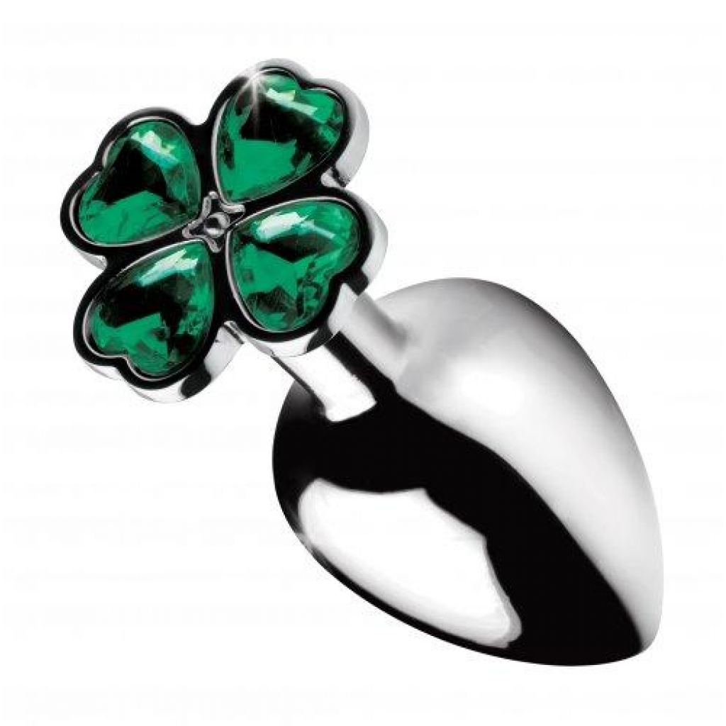 Booty Sparks Lucky Clover Gem Anal Plug - Medium - Charming Design