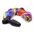 Rainbow Vibrating Pony Tail Anal Plug - Xr Brands