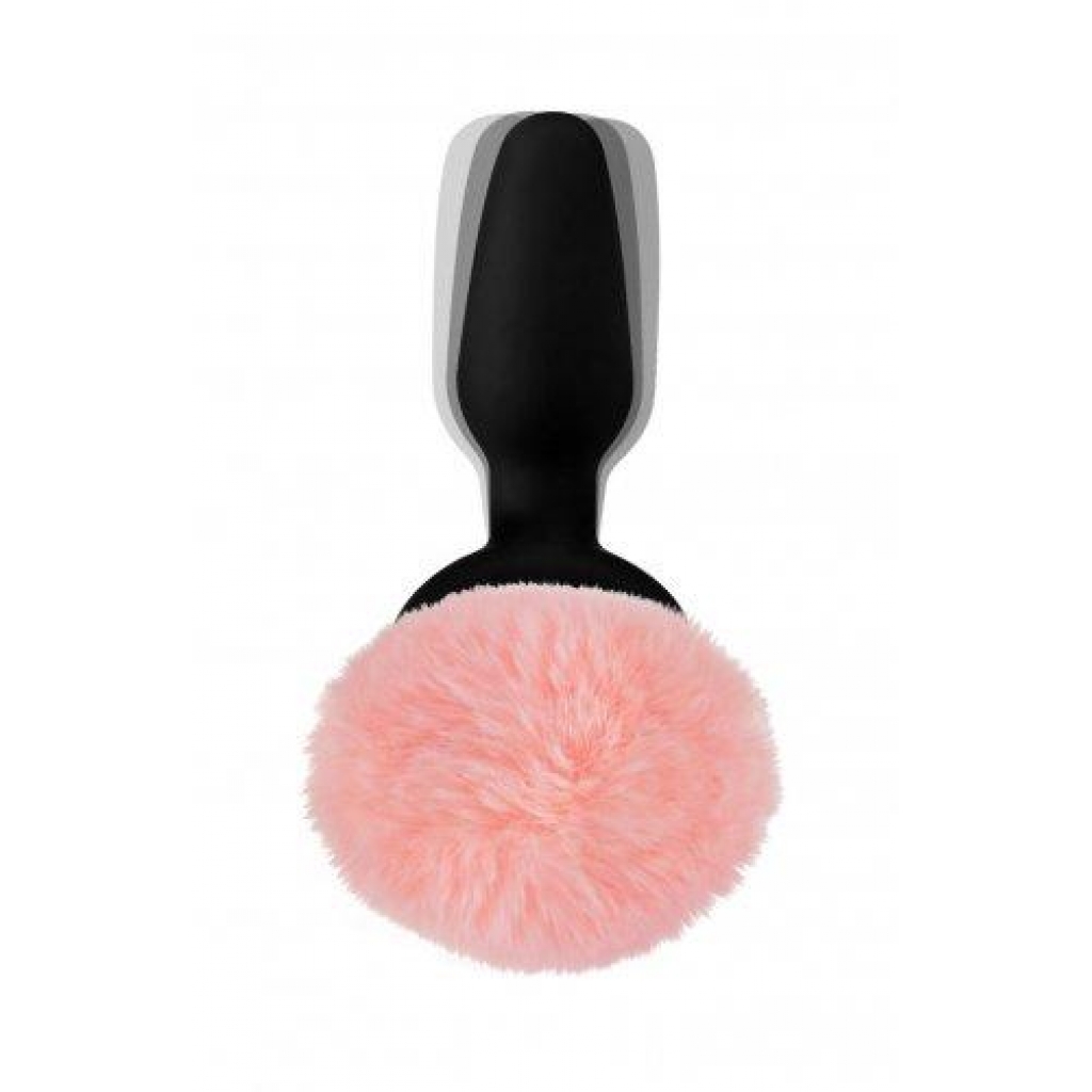 Pink Bunny Tail Vibrating Anal Plug - Xr Brands