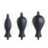 Dark Inflator Silicone Inflatable Anal Plug Black - Xr Brands