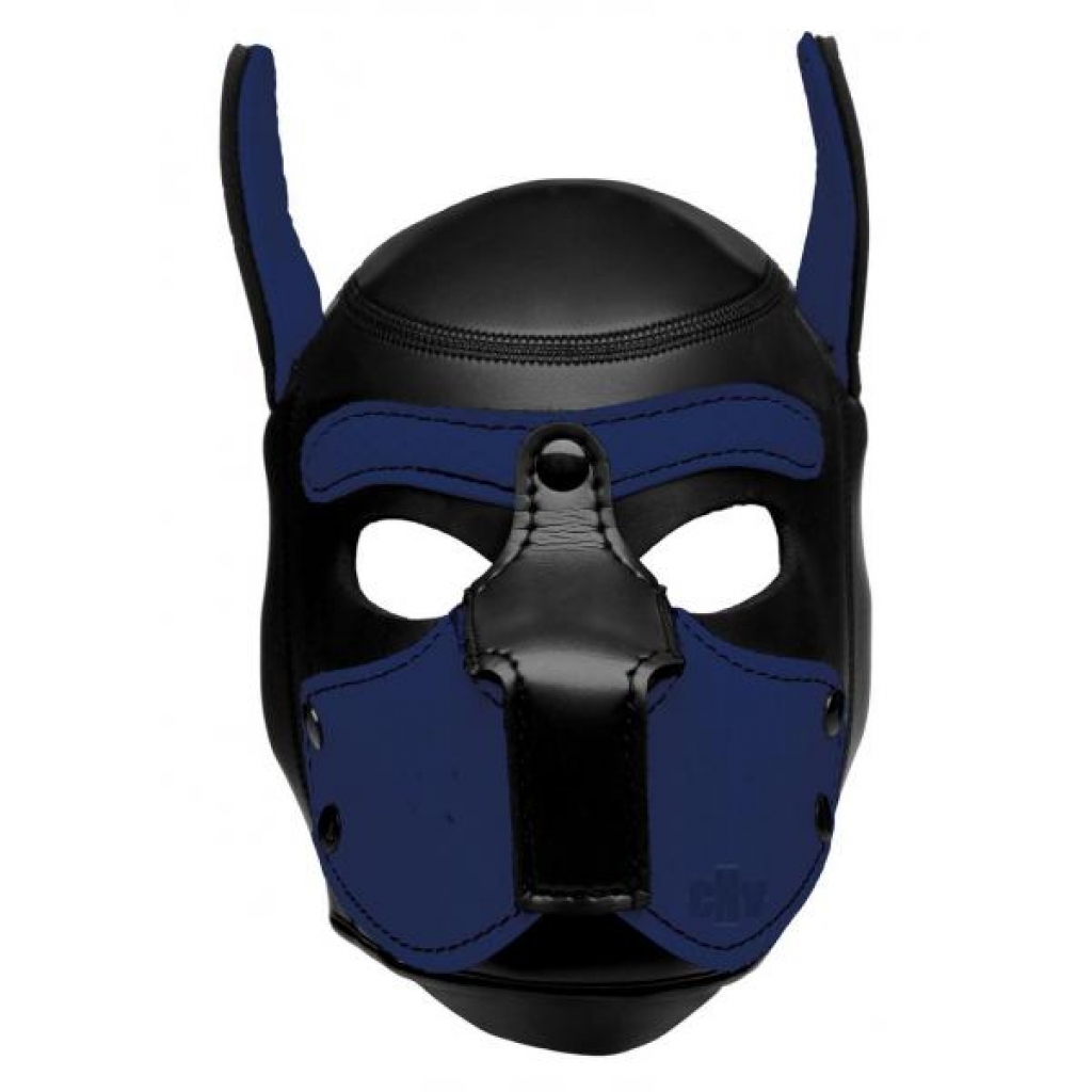 Spike Neoprene Puppy Hood Blue O/S - Xr Brands