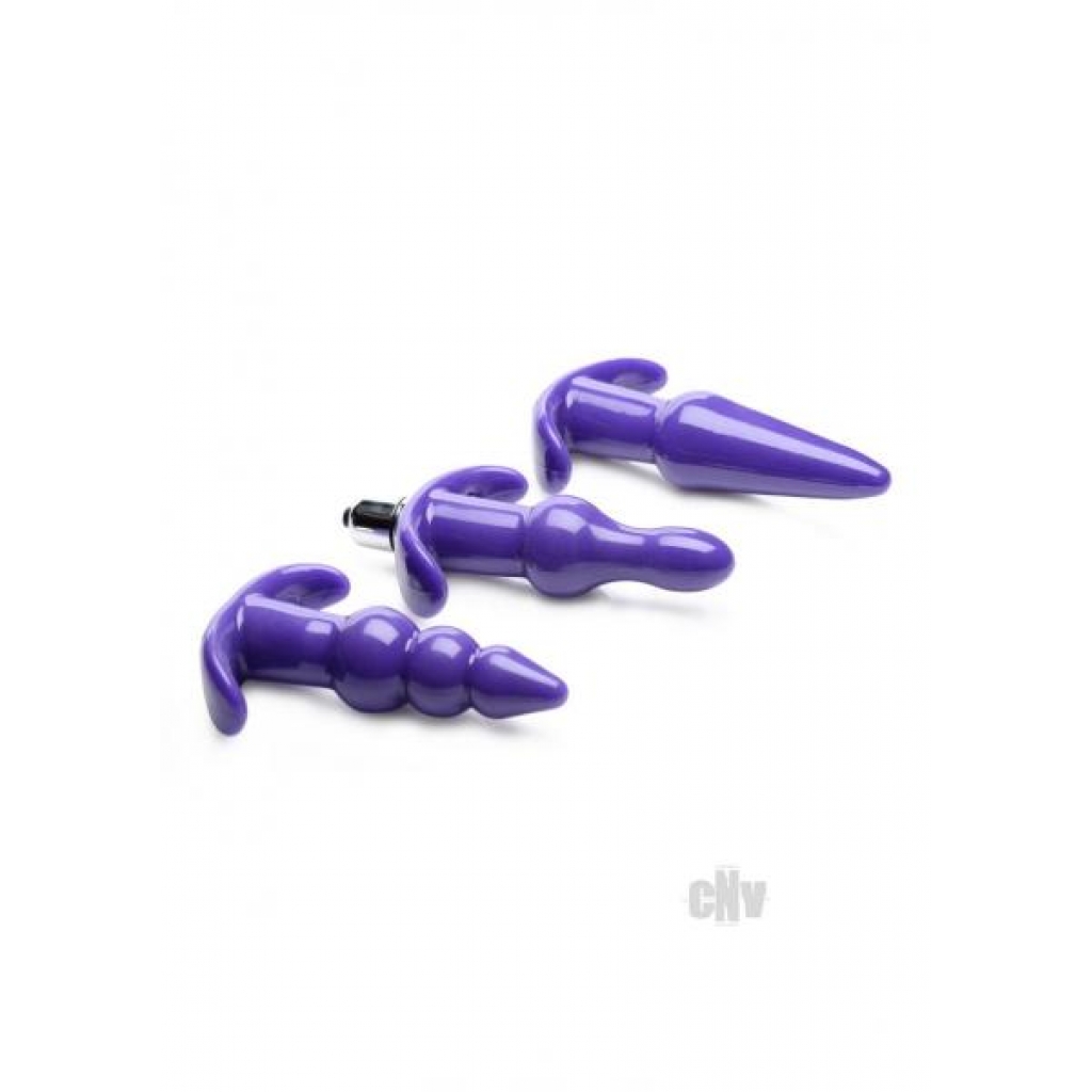 Frisky Thrill Trio Purple Anal Set - Xr Llc