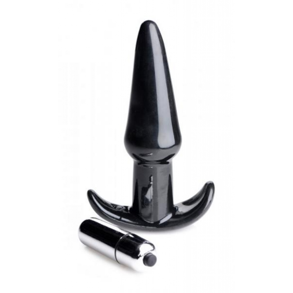 Frisky Thrilling Noir Smooth Anal Plug - Black