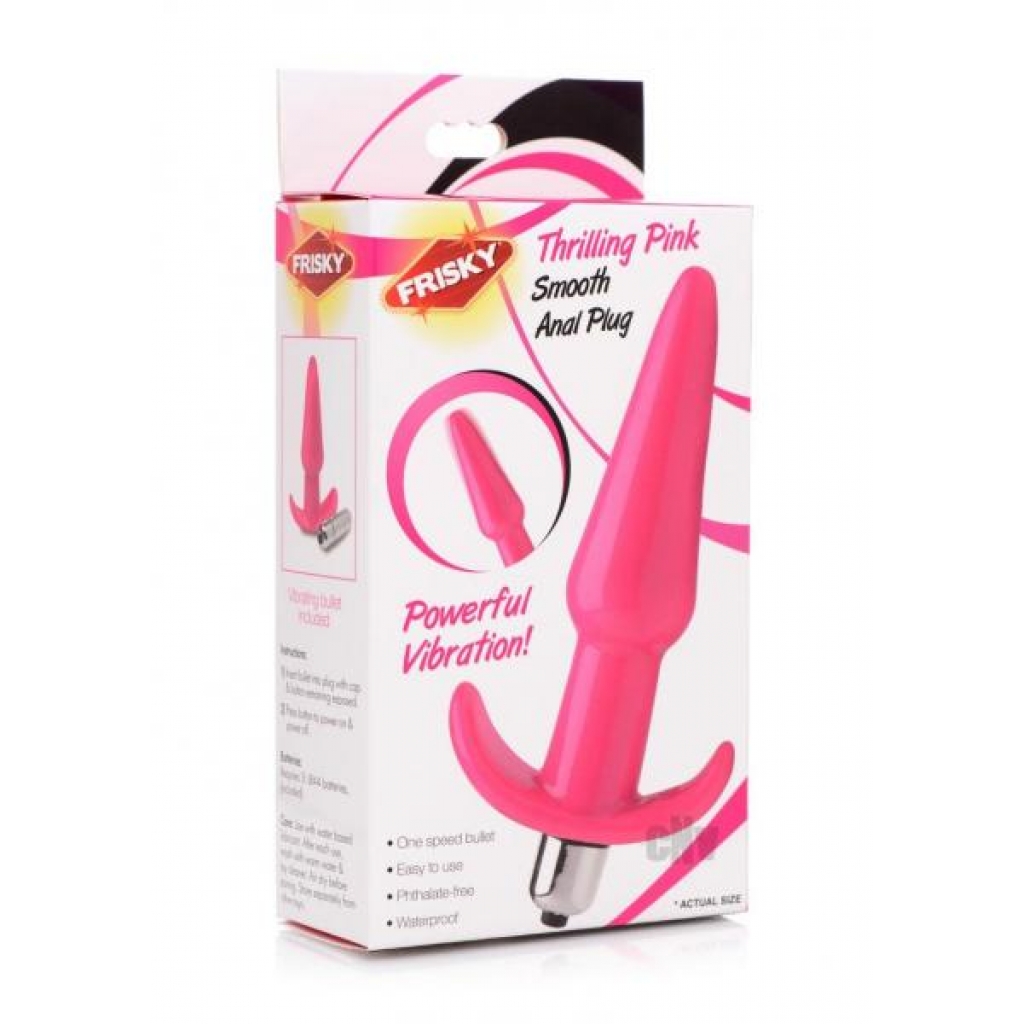 Frisky Thrilling Pink Smooth Anal Plug - Xr Llc