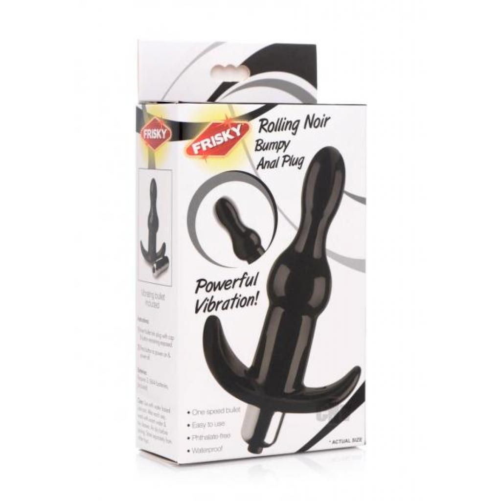 Frisky Rolling Noir Bumpy Anal Plug - Xr Llc