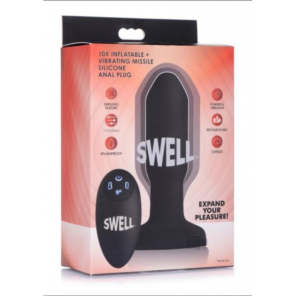 Swell 10x Inflate Vibe Missle Anal Plug - Xr Llc